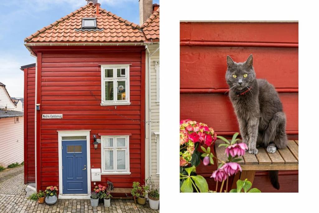 ベルゲン Det Lille Rode Huset Ved Floibanenヴィラ エクステリア 写真